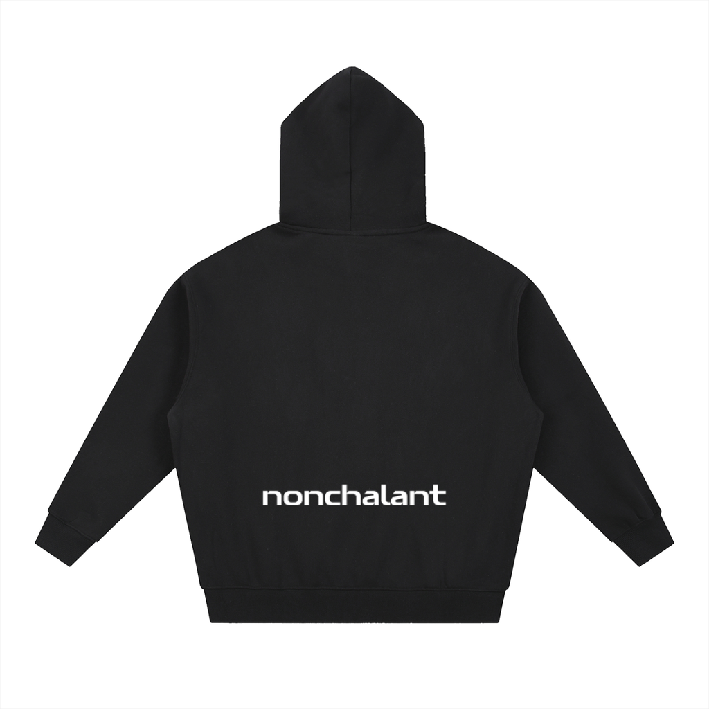 Zip-Up Hoodie - Black