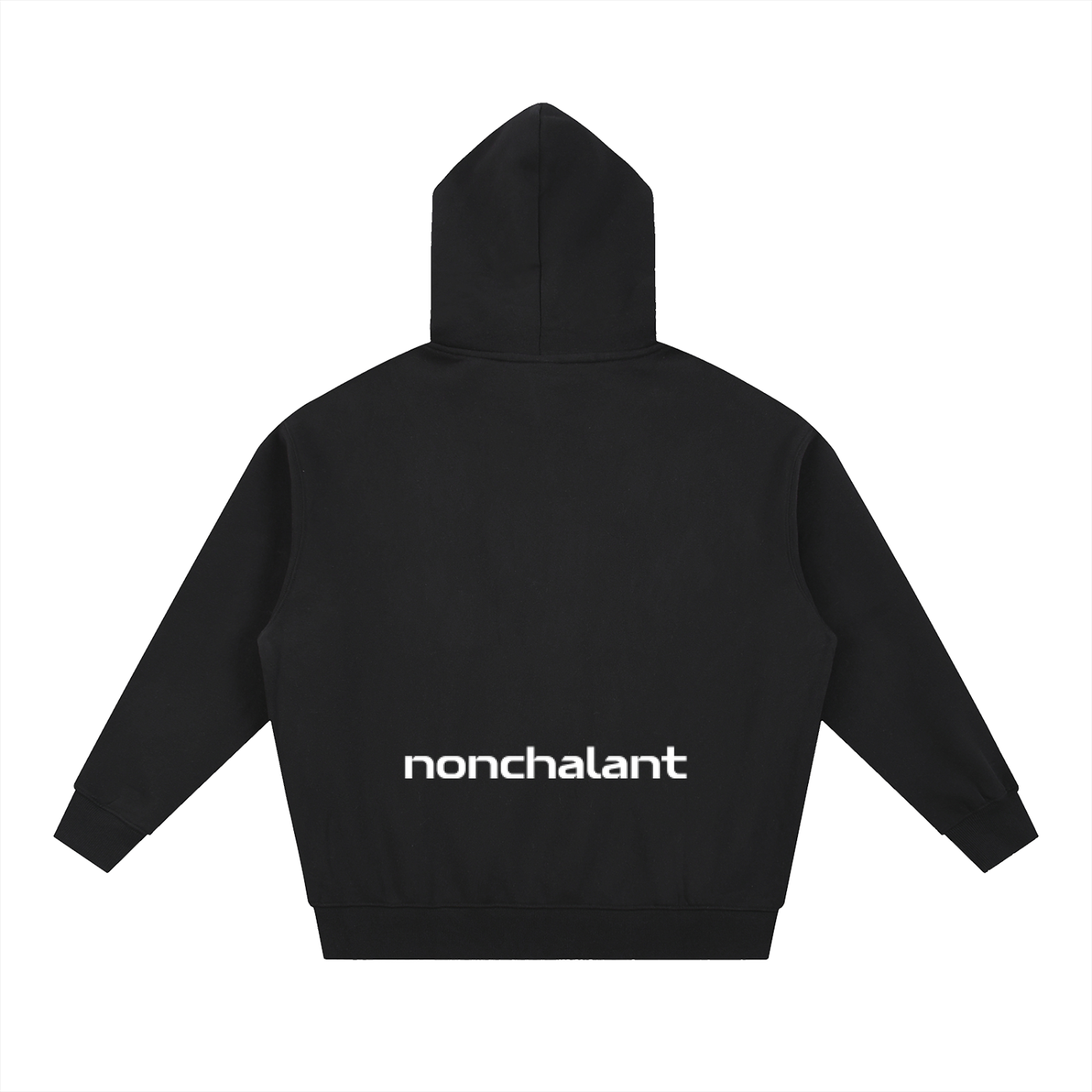 Zip-Up Hoodie - Black