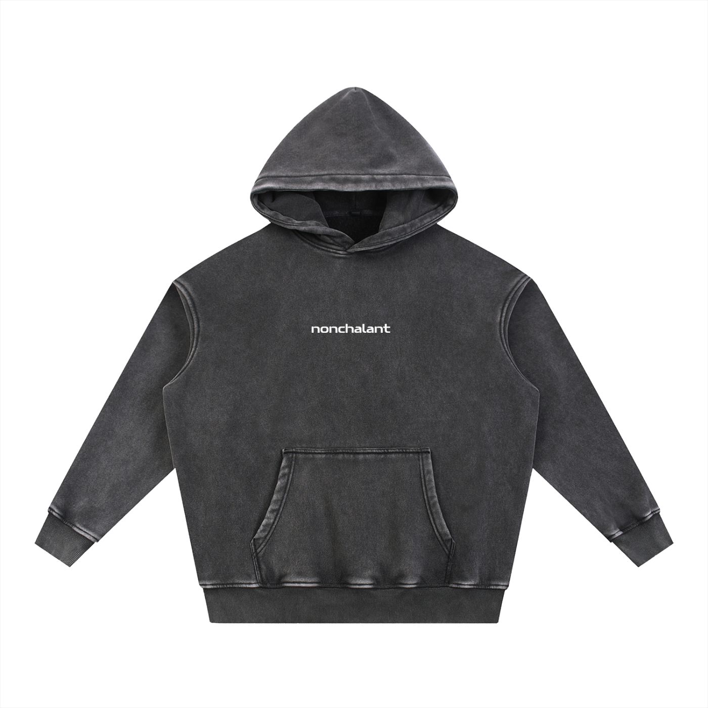 "nonchalant" Hoodie - Charcoal