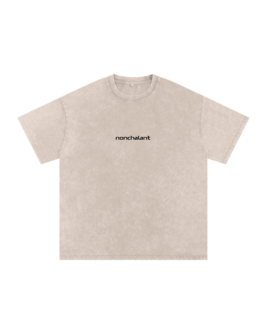 "nonchalant" Tee - Cream