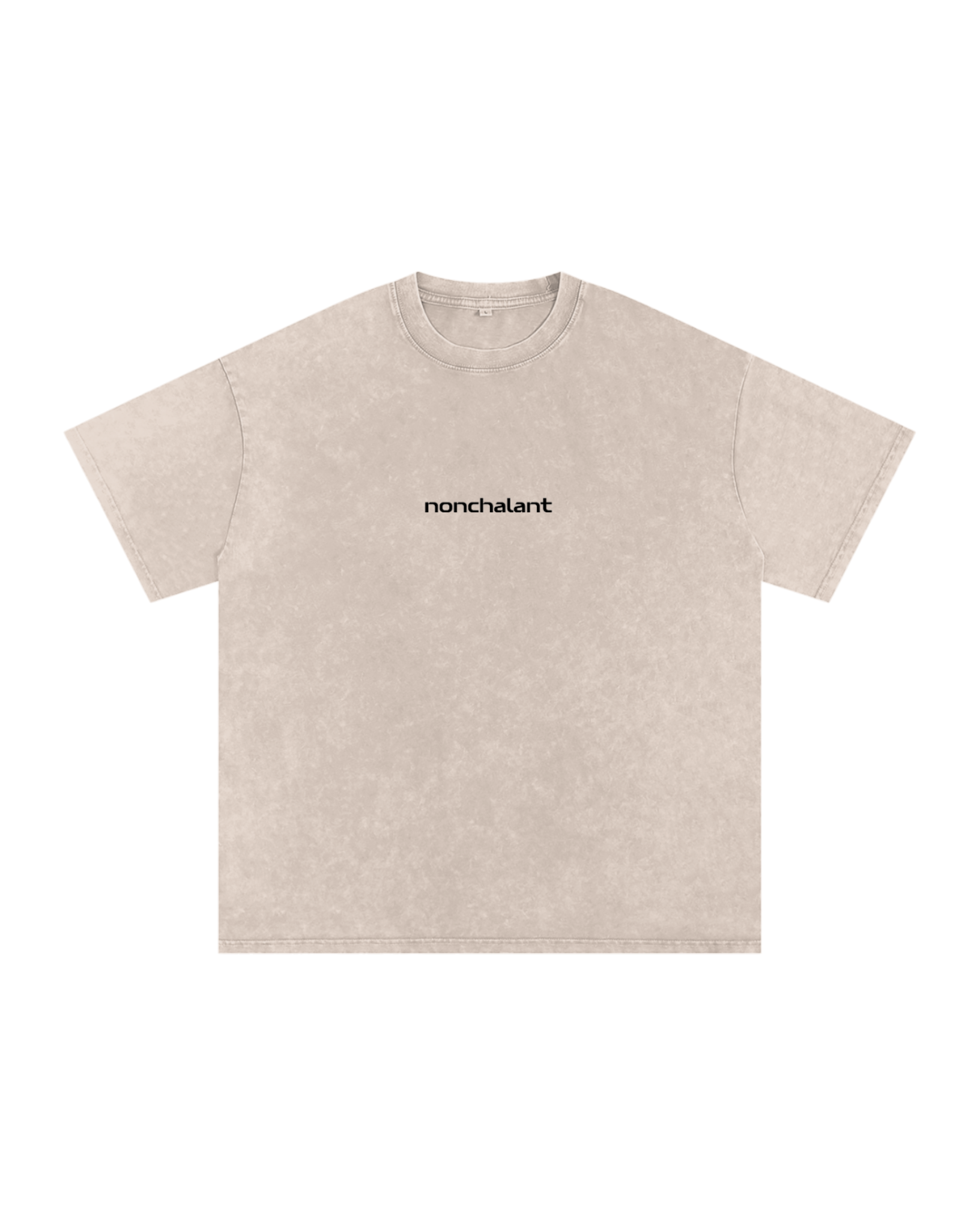 "nonchalant" Tee - Cream